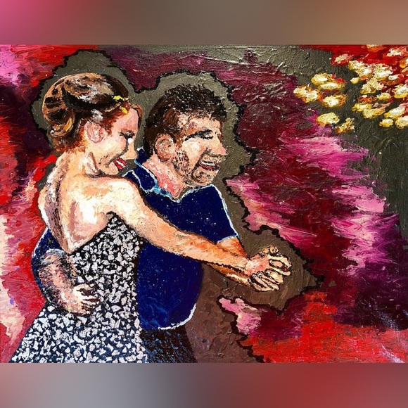 Father Daughter Dance Painting